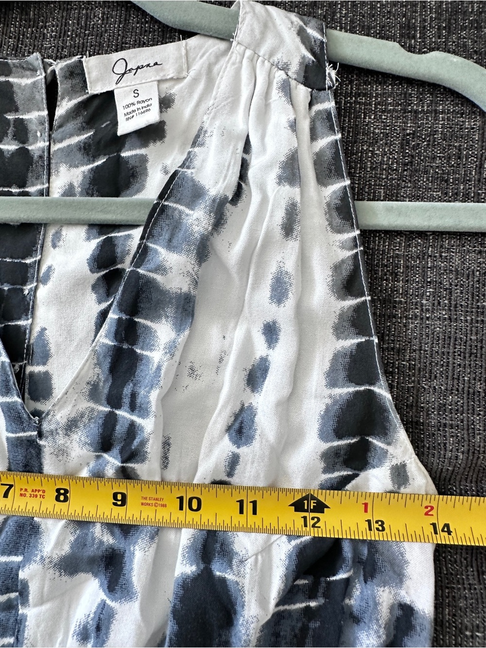 Japna Black and White Tie-Dye Maxi Dress size S - Picture 12 of 16